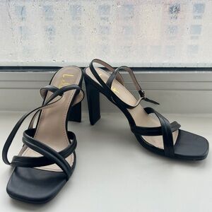 Lulus Black Heels Size 8.5